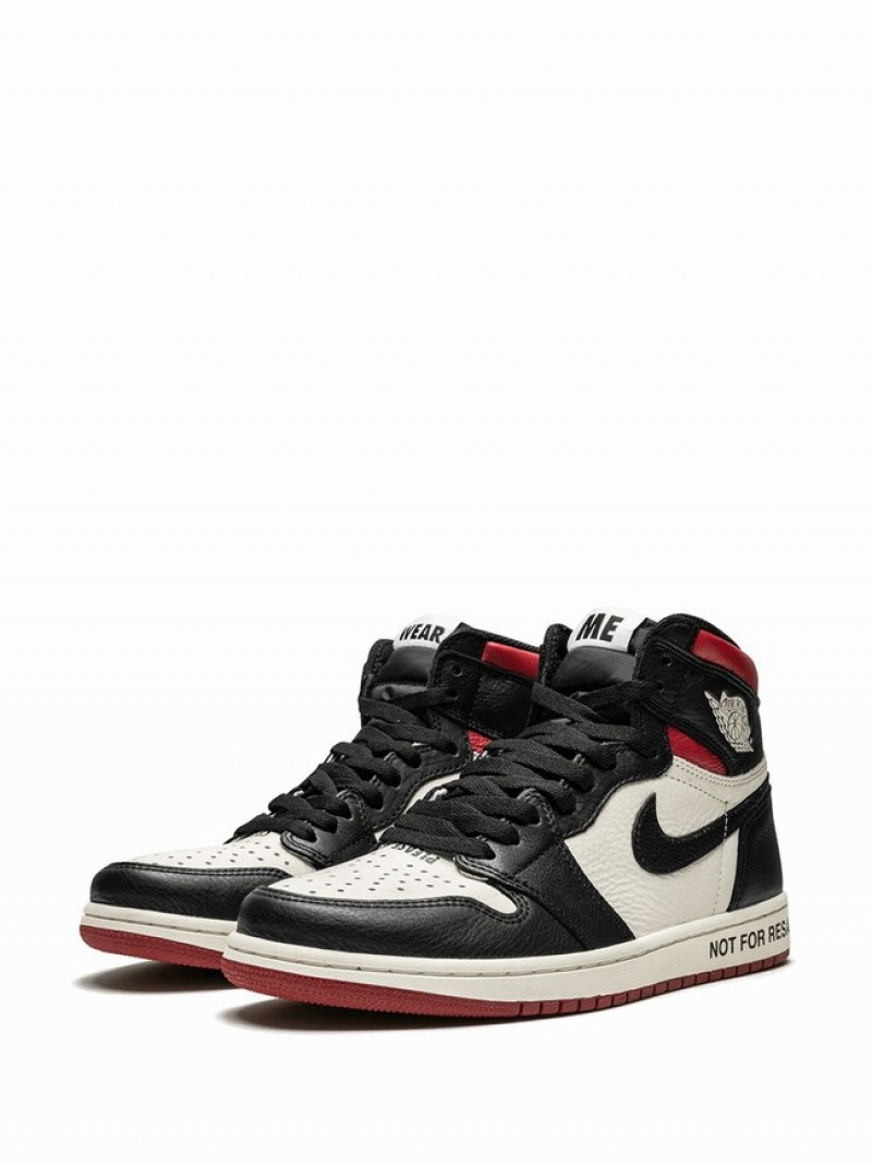 White / Black Men's Nike Retro High OG NRG Air Jordan 1 | JKESXQ-273