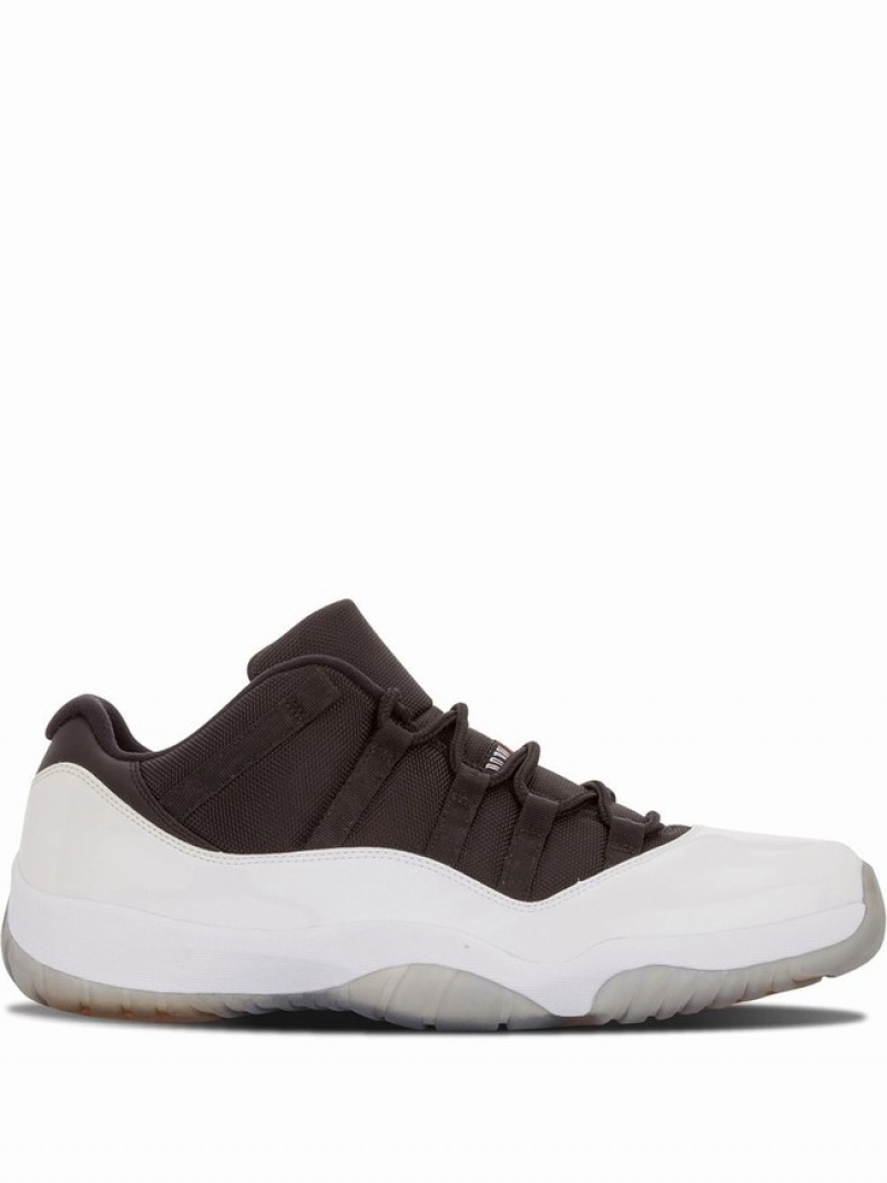 White / Black Men\'s Nike Retro Low Air Jordan 11 | VNMTYS-283