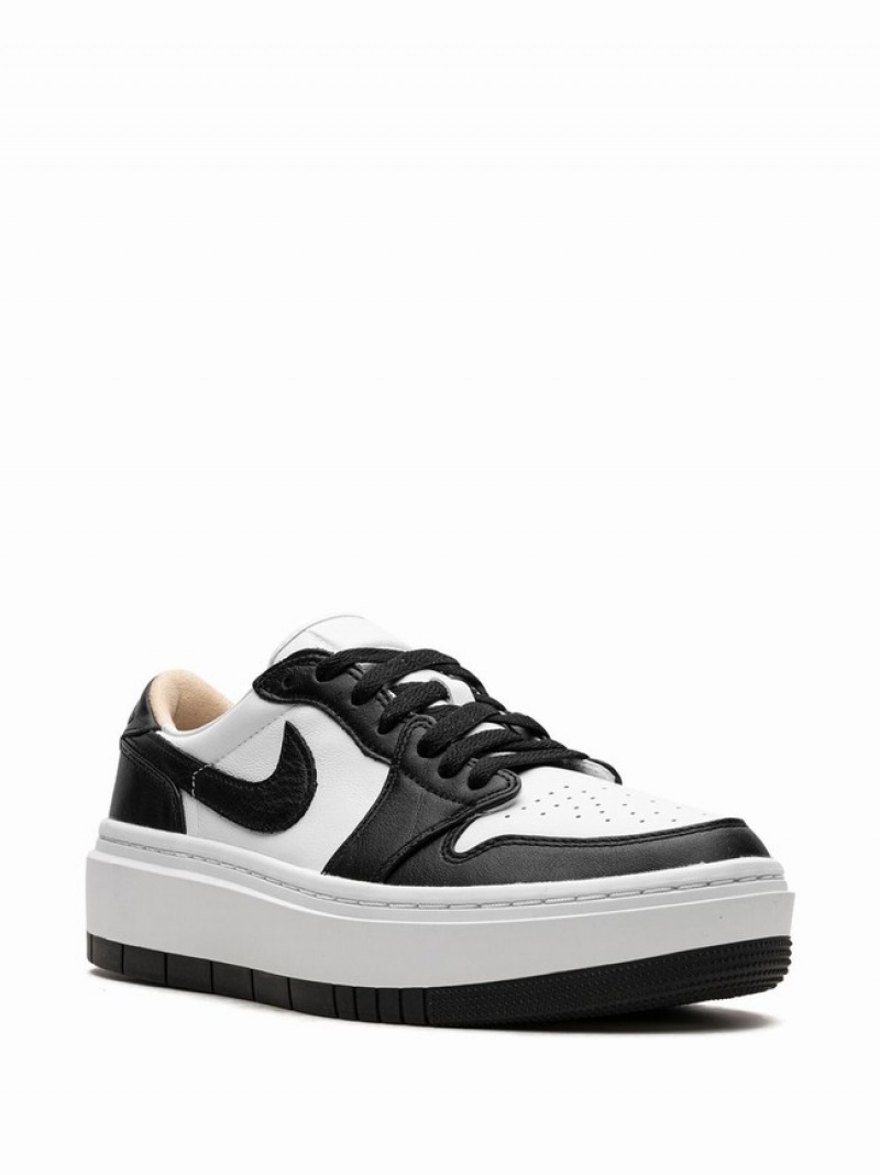 White / Black Women's Nike Elevate Air Jordan 1 | OQIXNB-564