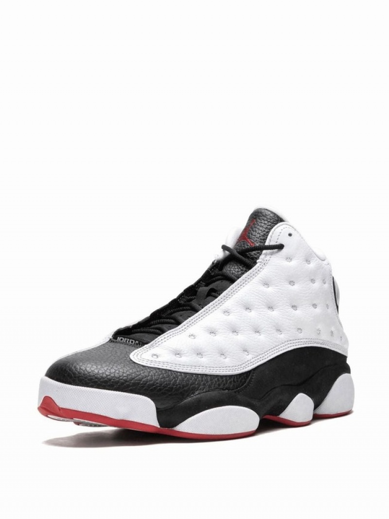 White / Black Women's Nike He Got Game Air Jordan 13 | PALSID-957