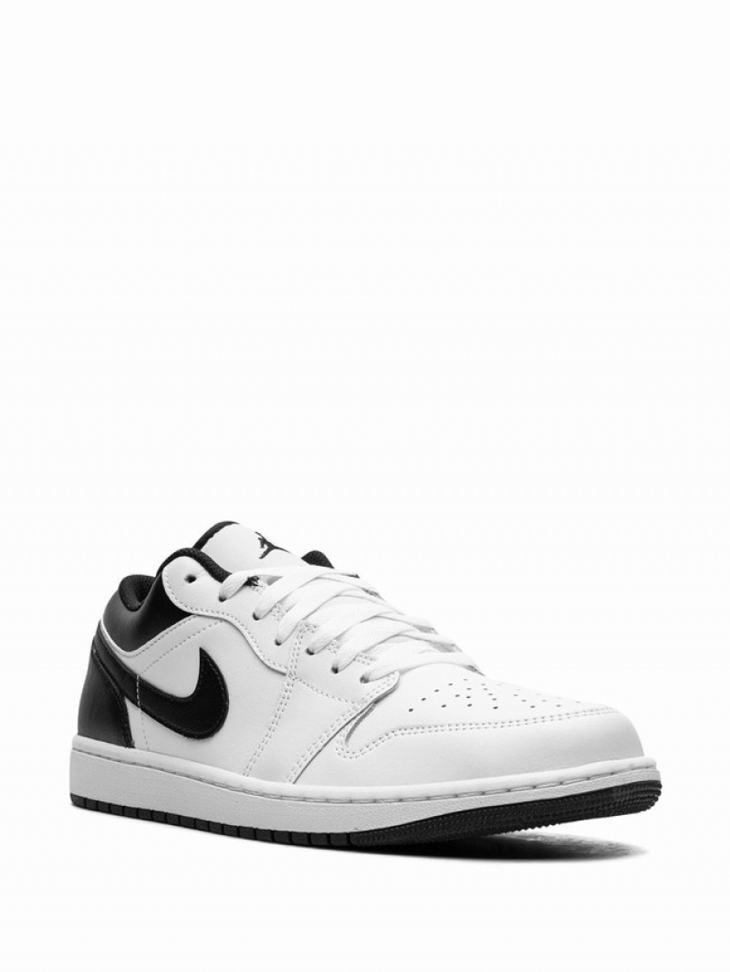 White / Black Women's Nike Low Air Jordan 1 | CIWGUR-167