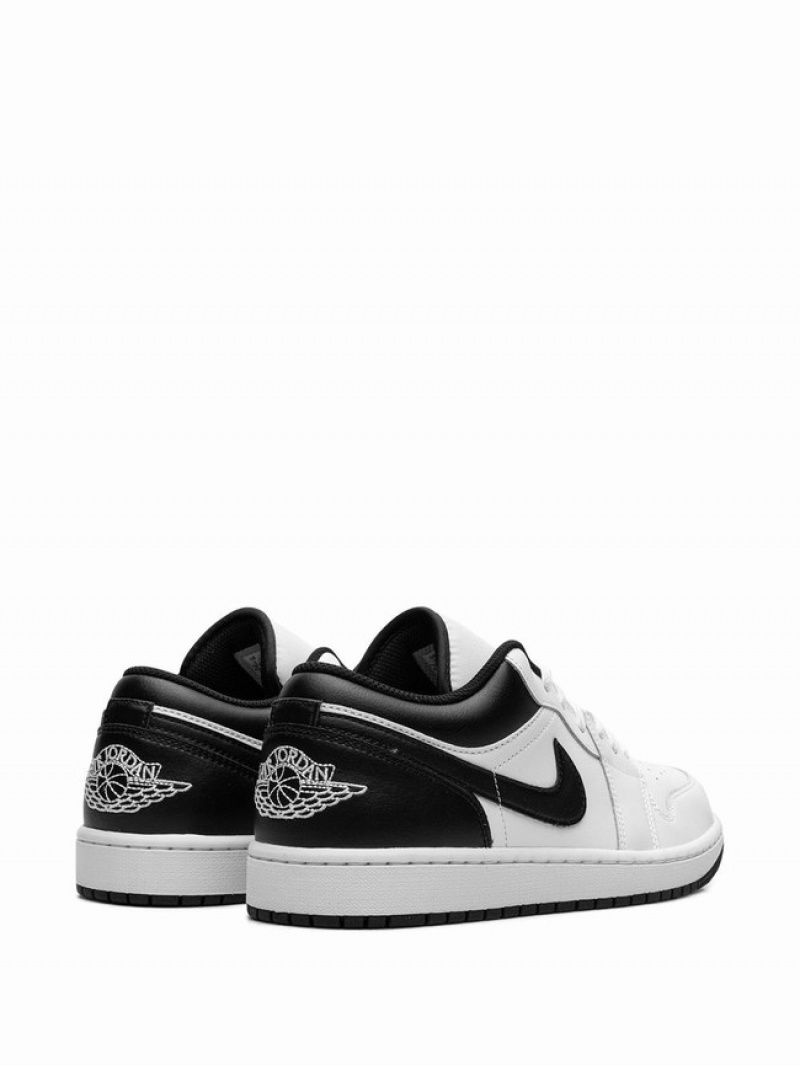 White / Black Women's Nike Low Air Jordan 1 | CIWGUR-167