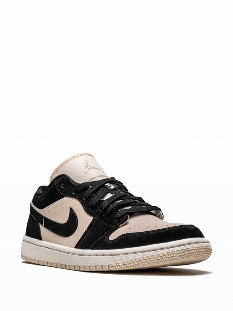 White / Black Women's Nike Low Air Jordan 1 | ITYKGC-635