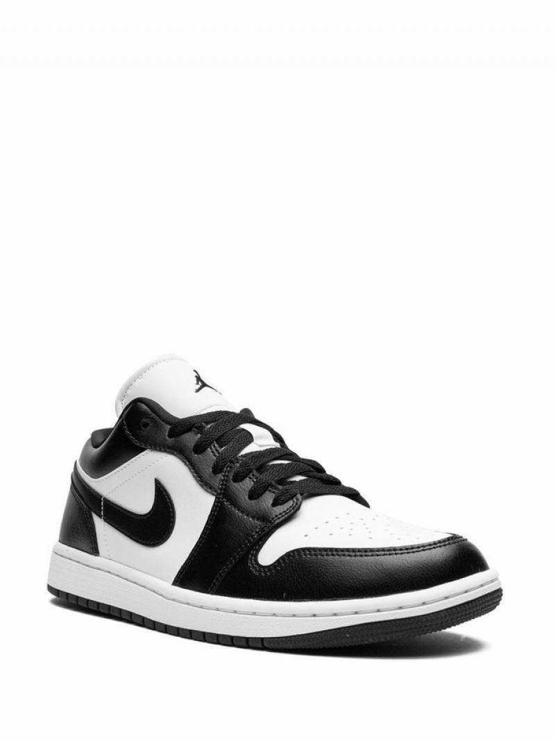 White / Black Women's Nike Low Panda Air Jordan 1 | NCWVGH-982