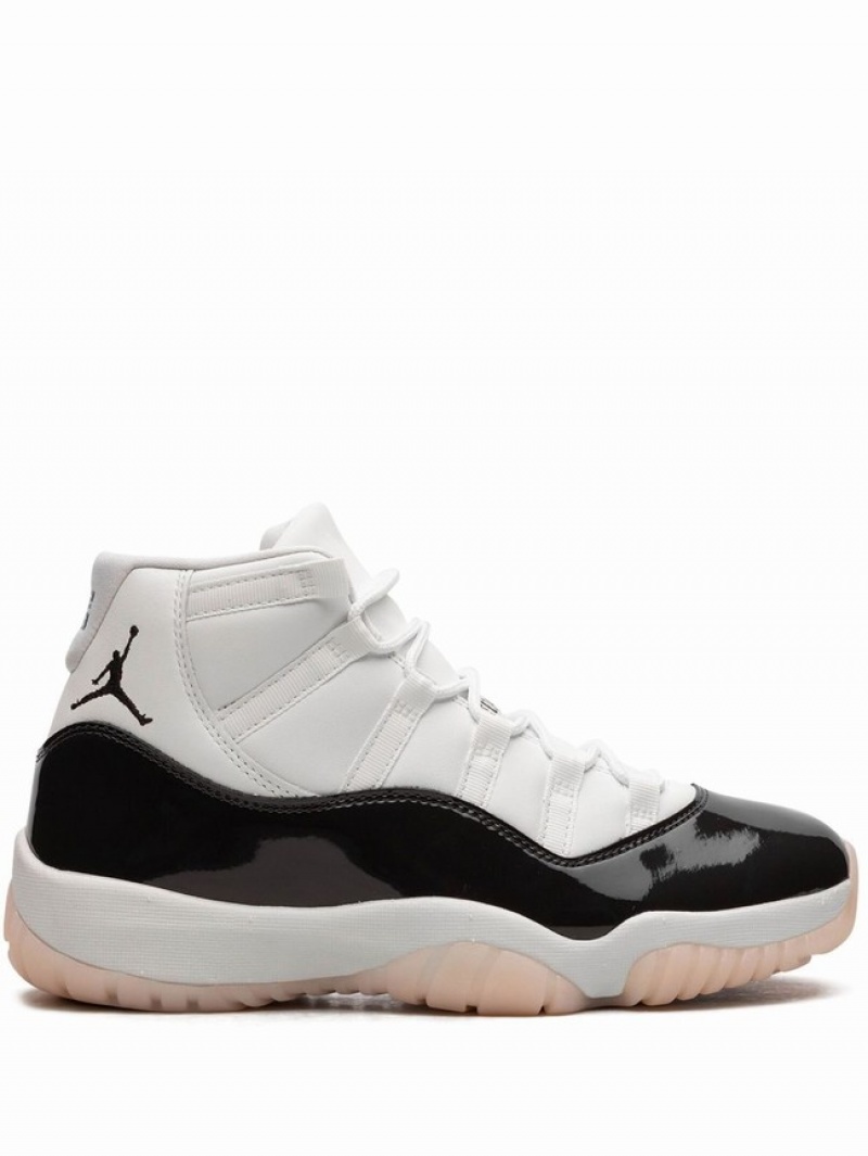 White / Black Women\'s Nike Neapolitan Air Jordan 11 | BPCEWV-175