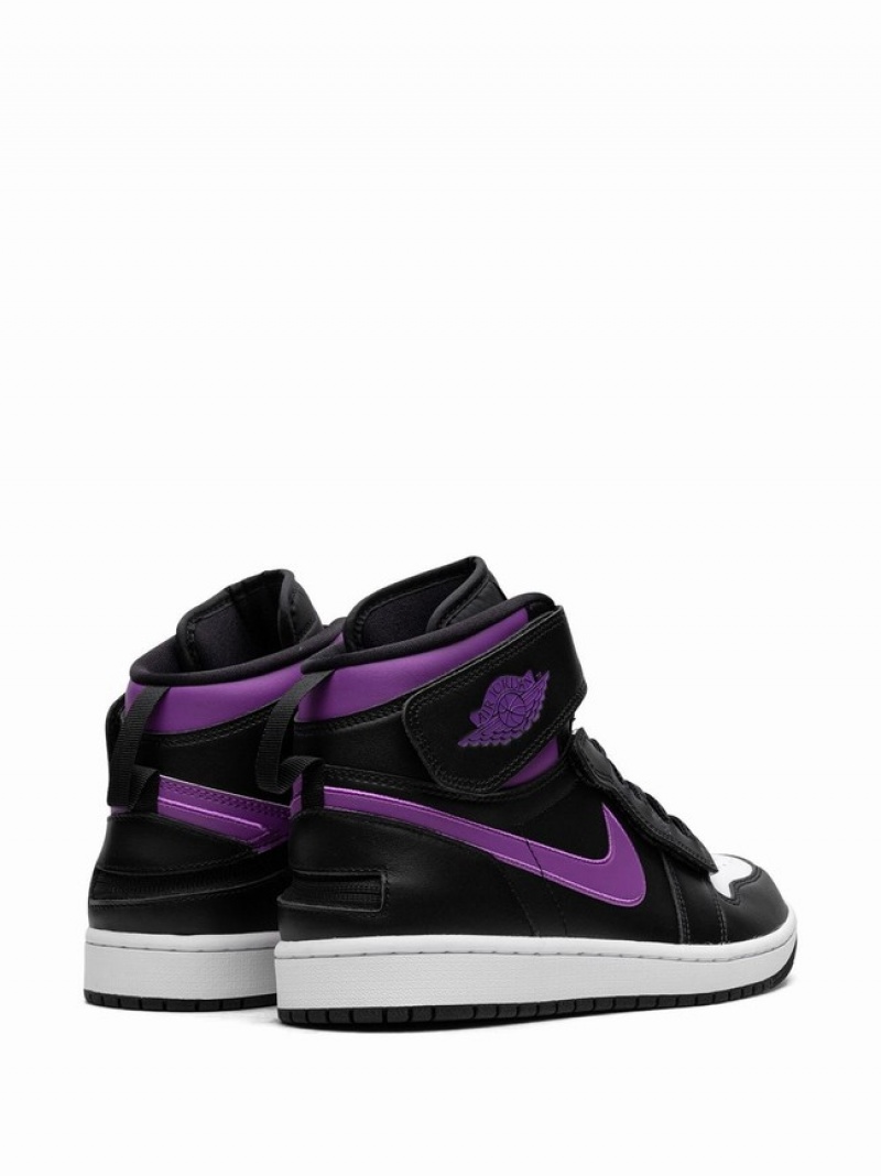 White / Black / Purple Men's Nike Hi Flyease Wild Berry Air Jordan 1 | RWJPYM-690