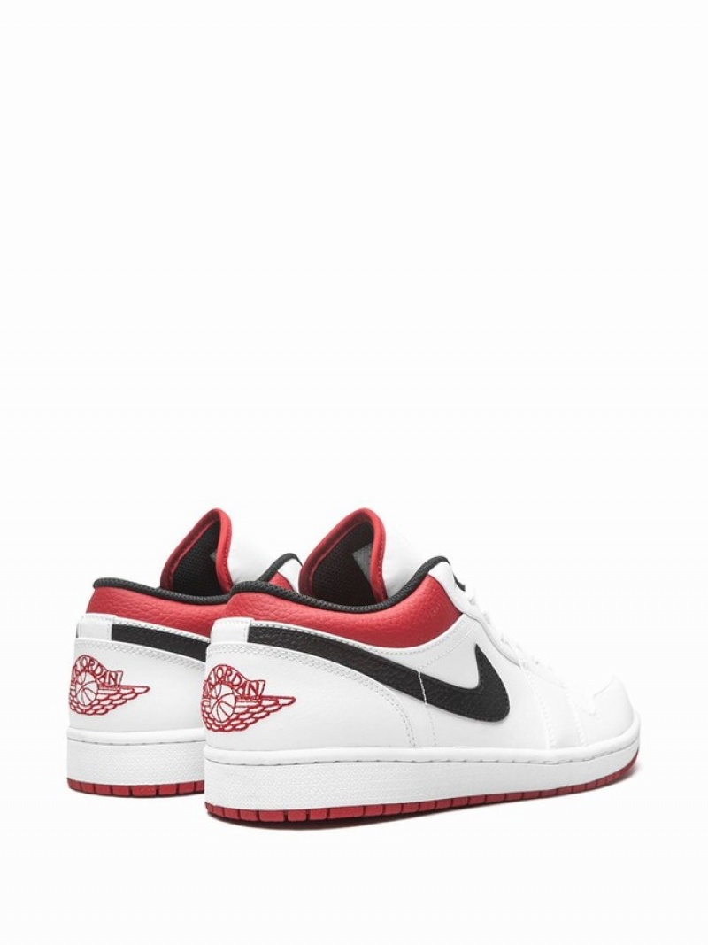 White / Black / Red Men's Nike Low Gym Air Jordan 1 | DNRXOQ-169