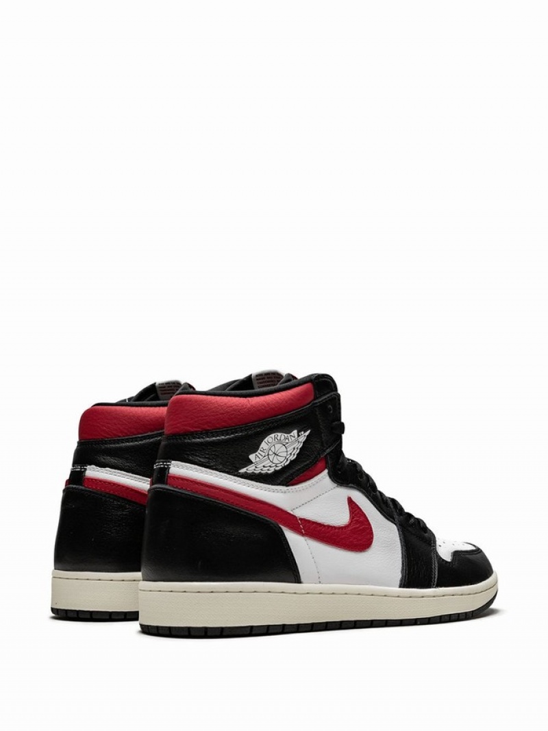 White / Black / Red Men's Nike Retro High OG Gym Air Jordan 1 | CAPZWE-392