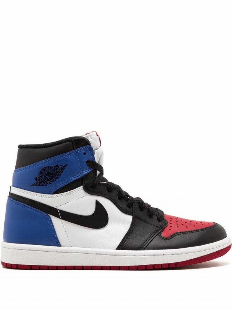 White / Black / Red / Blue Women\'s Nike Retro High OG High Top Air Jordan 1 | QVNYWG-960