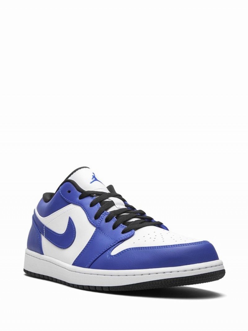 White / Blue Men's Nike Low Game Royal Air Jordan 1 | JHOCDR-926