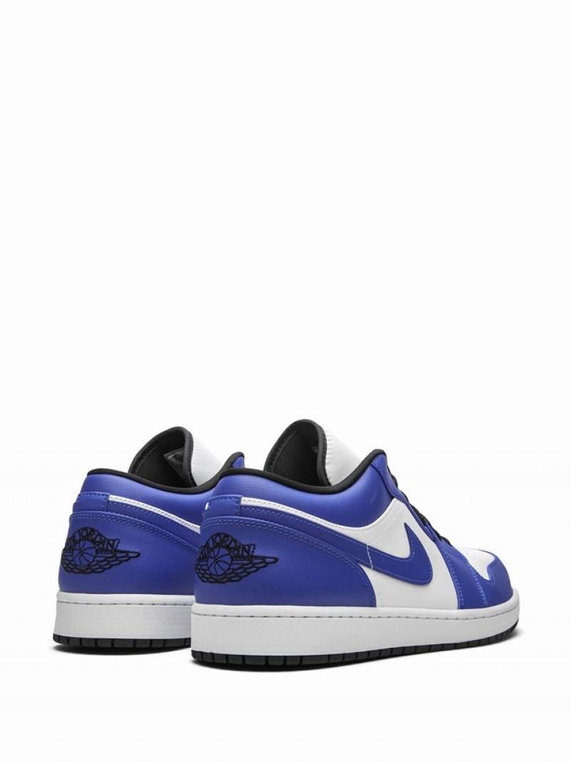 White / Blue Men's Nike Low Game Royal Air Jordan 1 | JHOCDR-926