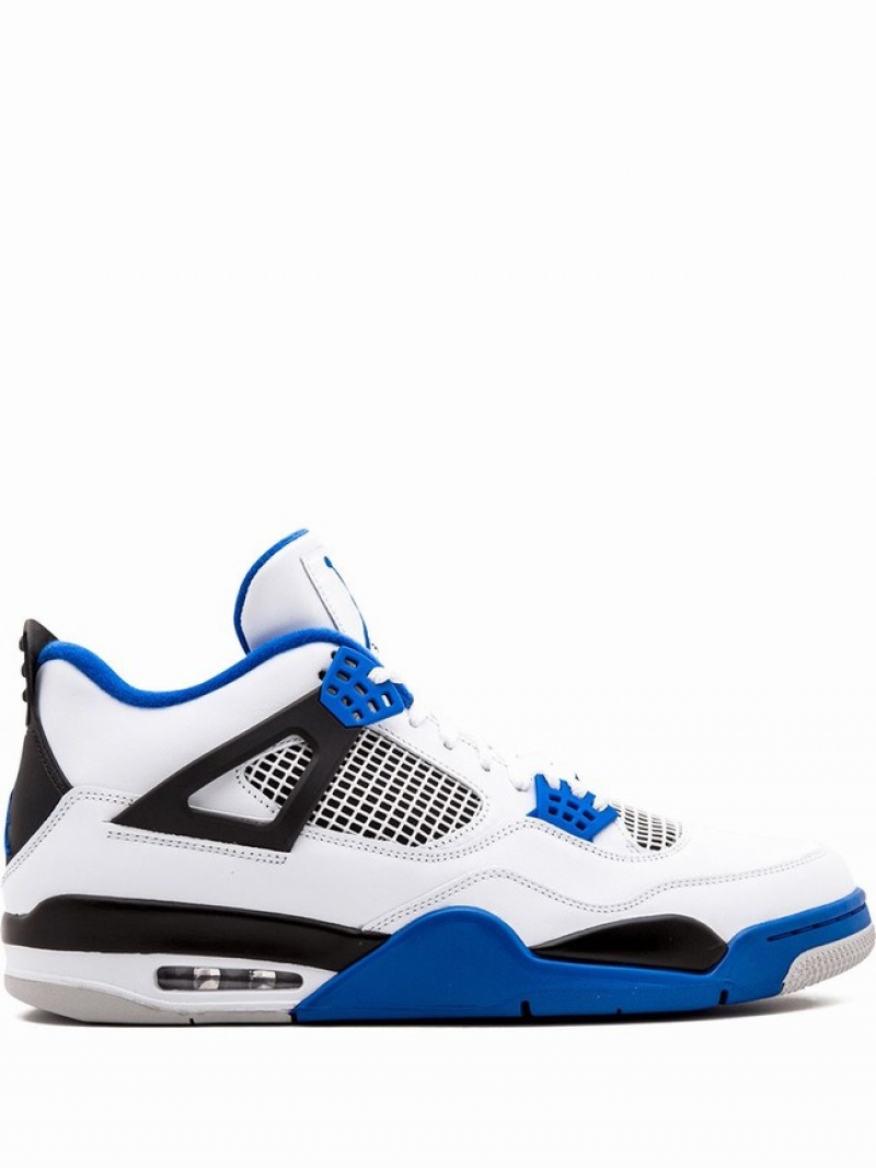 White / Blue Men\'s Nike Retro Air Jordan 4 | XNBZCH-703