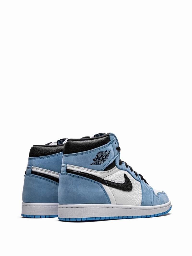 White / Blue Women's Nike Retro High Air Jordan 1 | MXTHCA-169