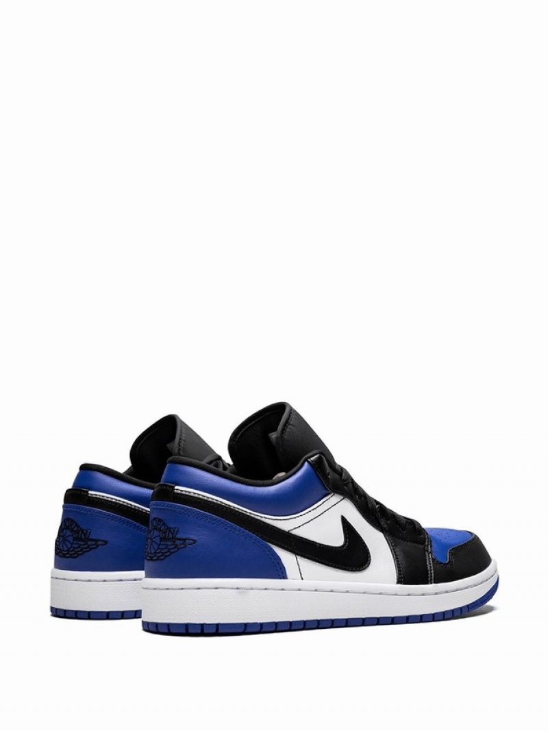 White / Blue / Black Women's Nike Low Air Jordan 1 | PYBJAX-579