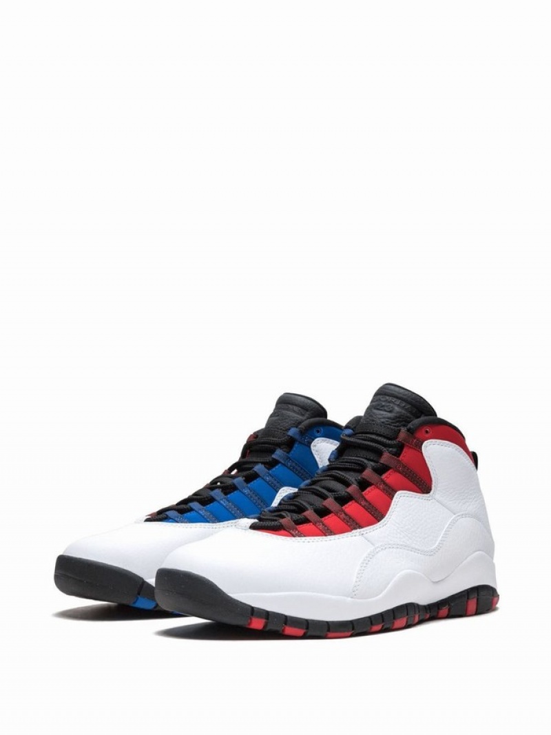 White / Blue / Red Men's Nike Retro Russell Westbrook - Class Of 2006 Air Jordan 10 | BCJVZE-021