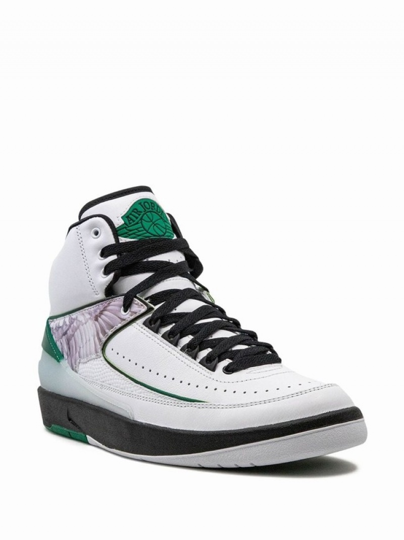 White / Green Men's Nike Wings Air Jordan 2 | XECBAN-218