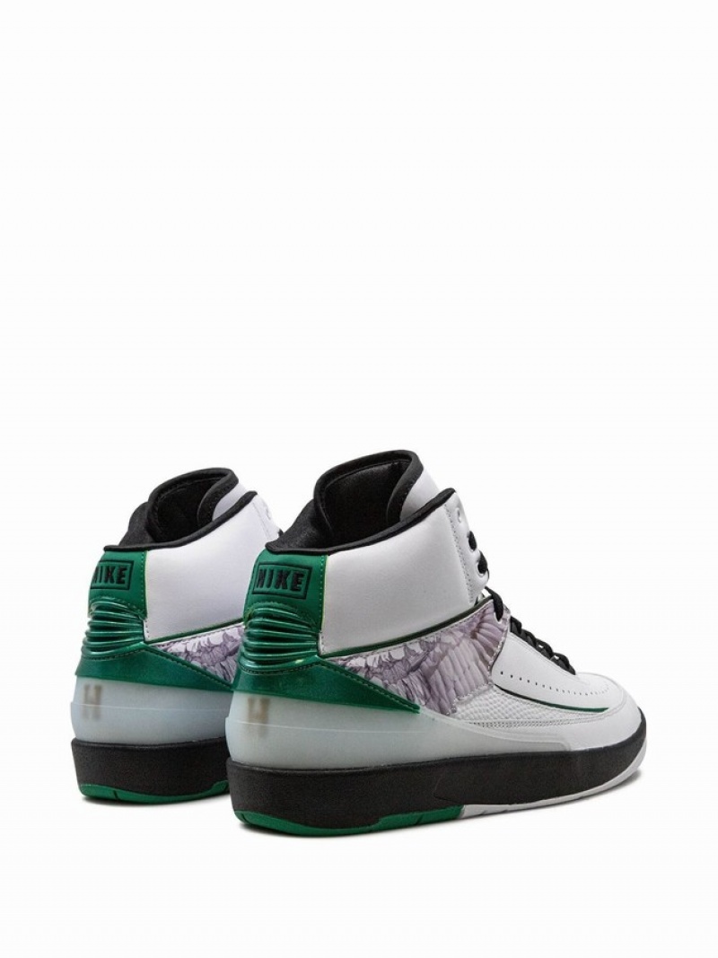 White / Green Men's Nike Wings Air Jordan 2 | XECBAN-218