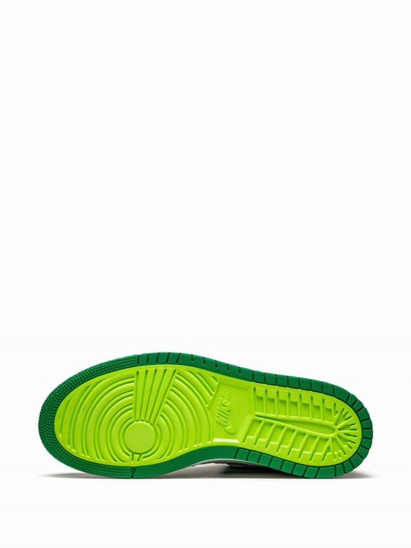 White / Green Men's Nike Zoom Comfort Stadium Air Jordan 1 | YEHTRX-382