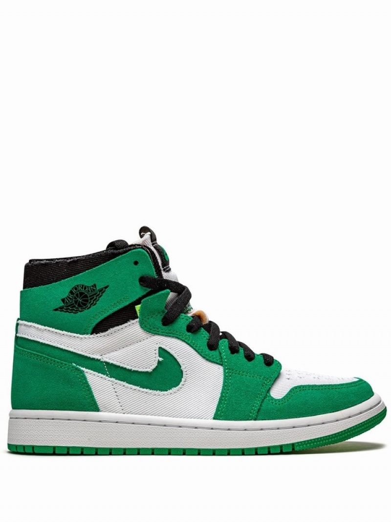 White / Green Men\'s Nike Zoom Comfort Stadium Air Jordan 1 | YEHTRX-382