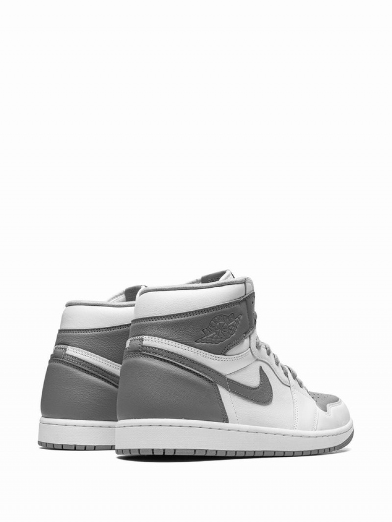 White / Grey Men's Nike High OG Stealth Air Jordan 1 | LHUNOM-984