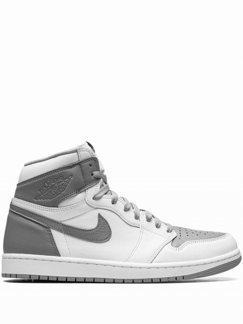 White / Grey Men\'s Nike High OG Stealth Air Jordan 1 | LHUNOM-984