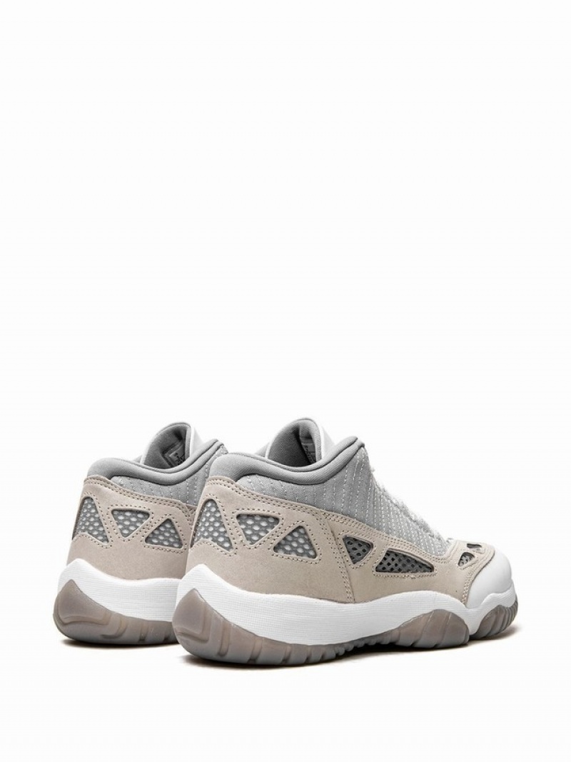 White / Grey Men's Nike Low IE Light Orewood Brown Air Jordan 11 | FUVQPE-714