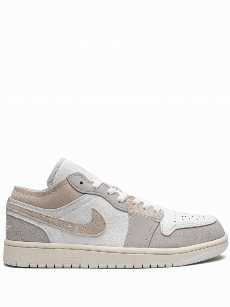 White / Grey Men\'s Nike Low SE Craft Air Jordan 1 | FODBYQ-710