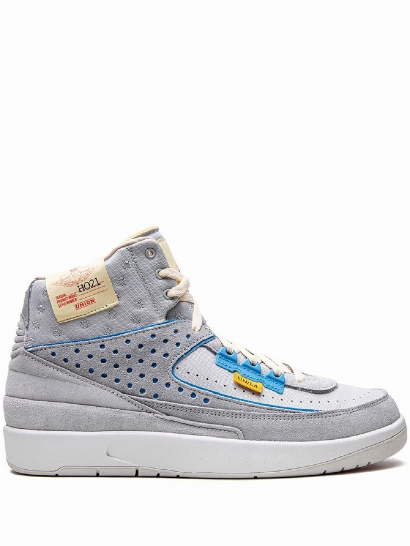 White / Grey Men\'s Nike x Union Fog Air Jordan 2 | HRSKQG-250