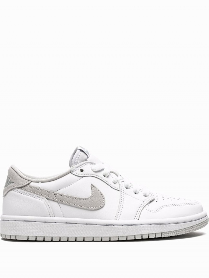 White / Grey Women\'s Nike Low OG Neutral Air Jordan 1 | SPITGQ-389