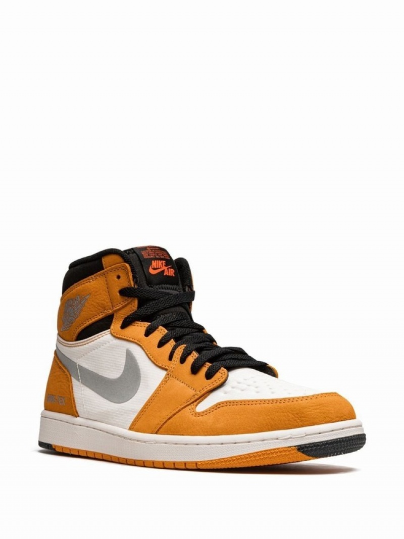 White / Orange Men's Nike Element Air Jordan 1 | LPHVUW-927