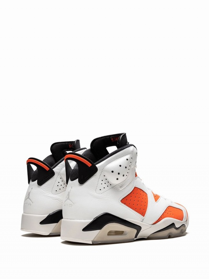 White / Orange Men's Nike Retro Gatorade Air Jordan 6 | PCZUHO-219