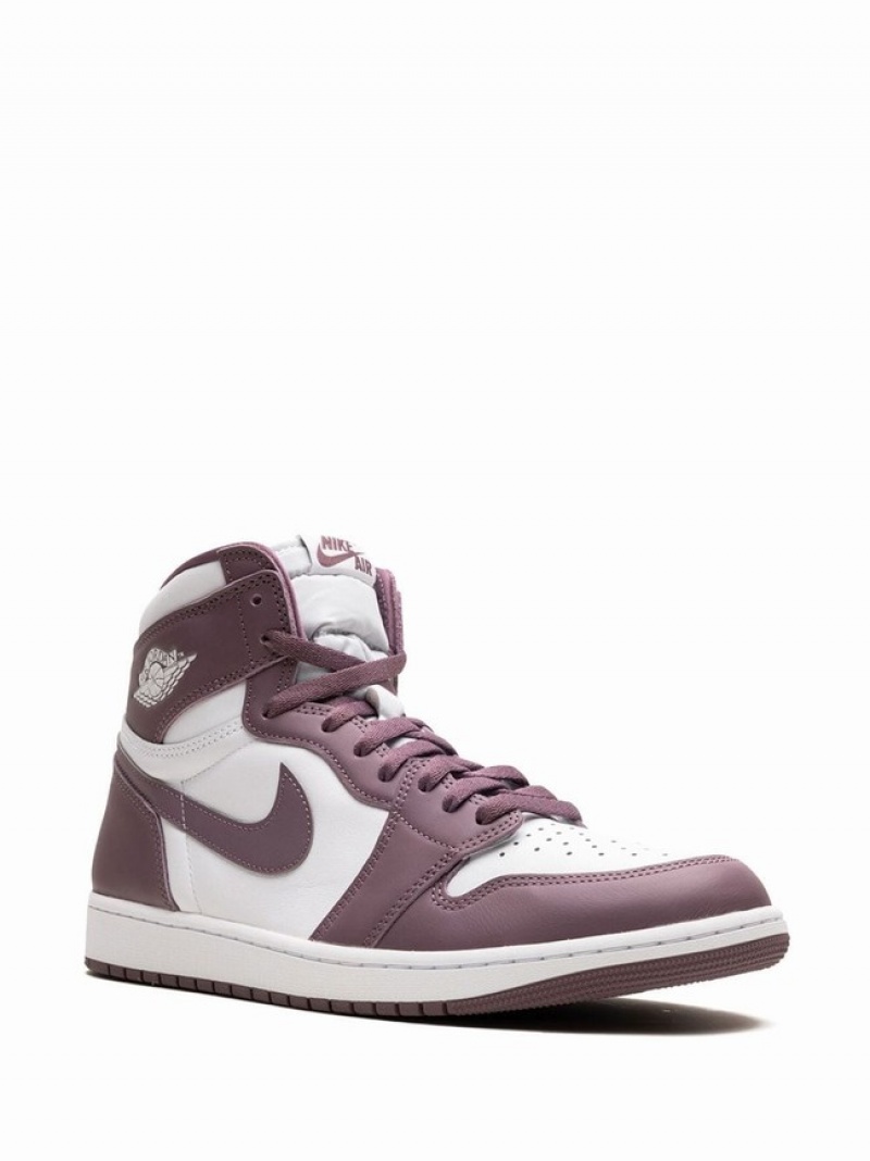 White / Pink Men's Nike High OG Mauve Air Jordan 1 | MYUCQG-287