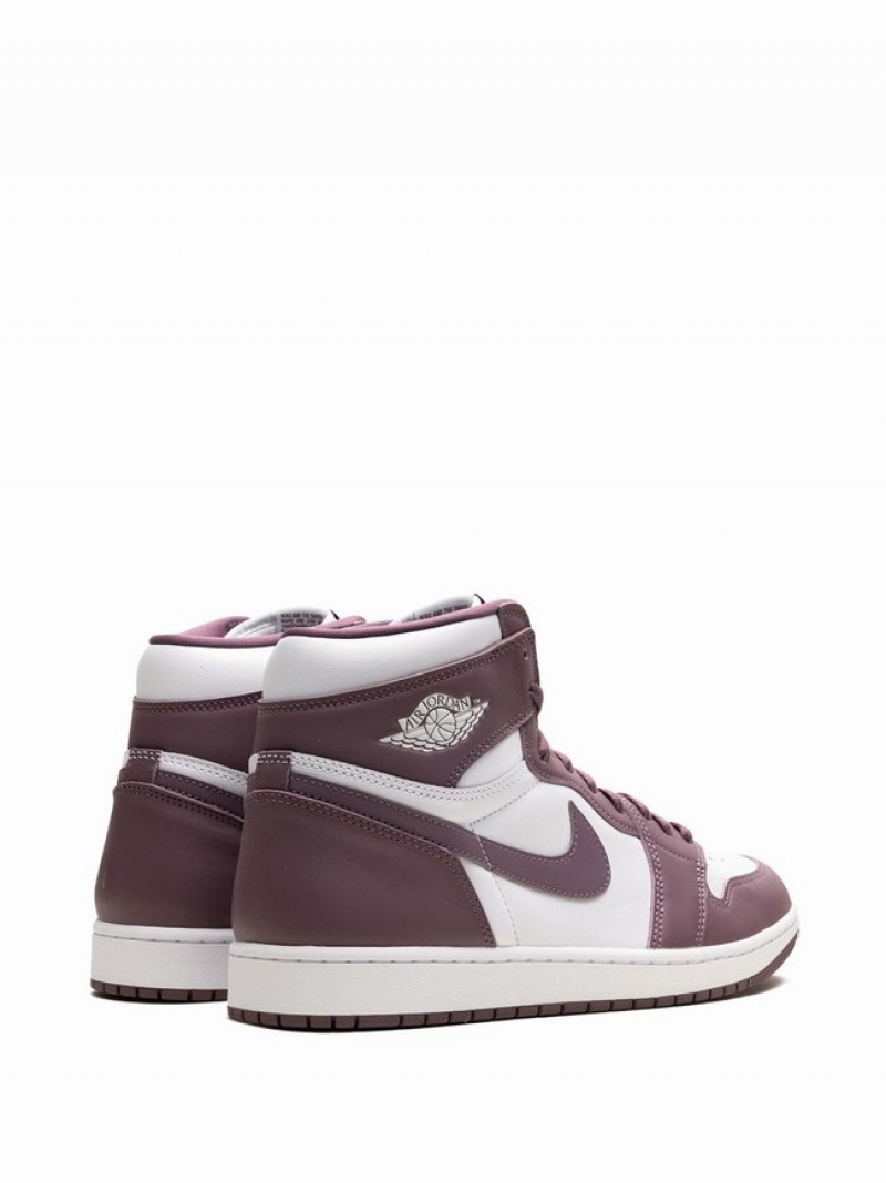 White / Pink Men's Nike High OG Mauve Air Jordan 1 | MYUCQG-287