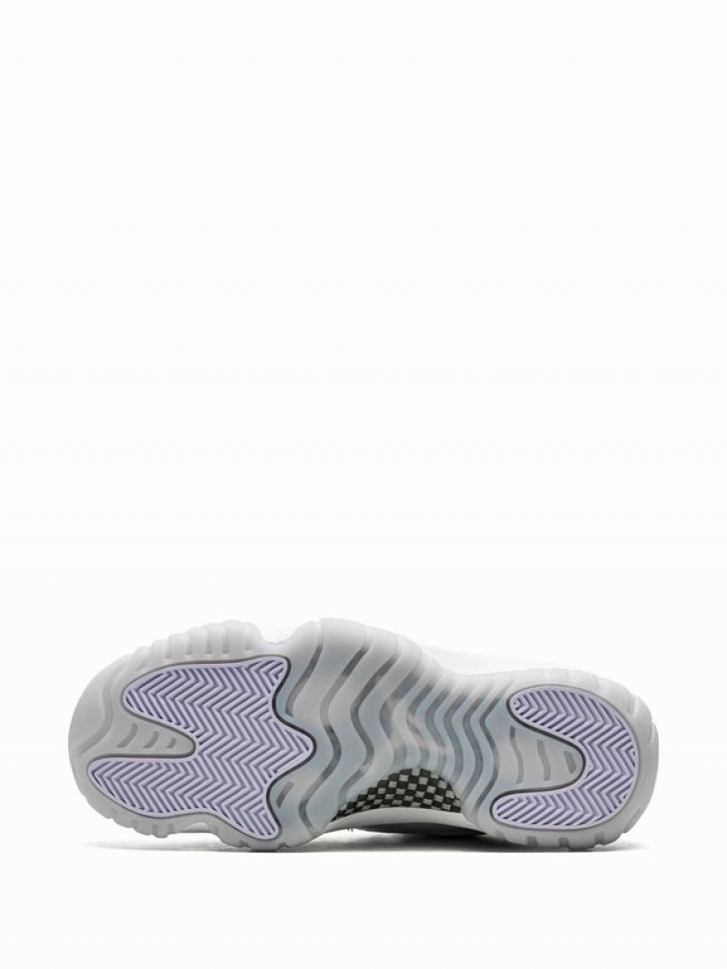 White / Purple Women's Nike Low Pure Violet Air Jordan 11 | RCUENW-036