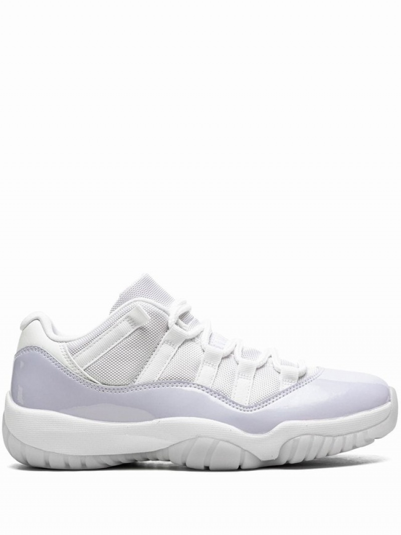 White / Purple Women\'s Nike Low Pure Violet Air Jordan 11 | RCUENW-036