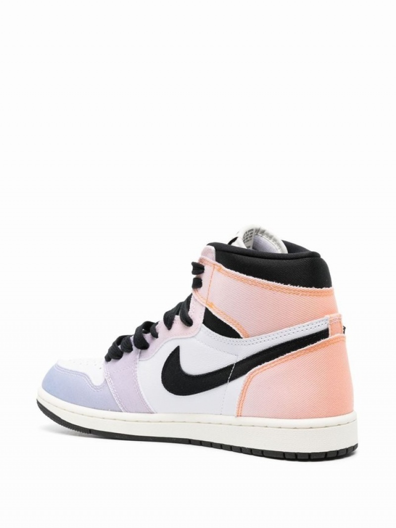 White / Purple / Pink Men's Nike High OG Air Jordan 1 | IJTHSR-738