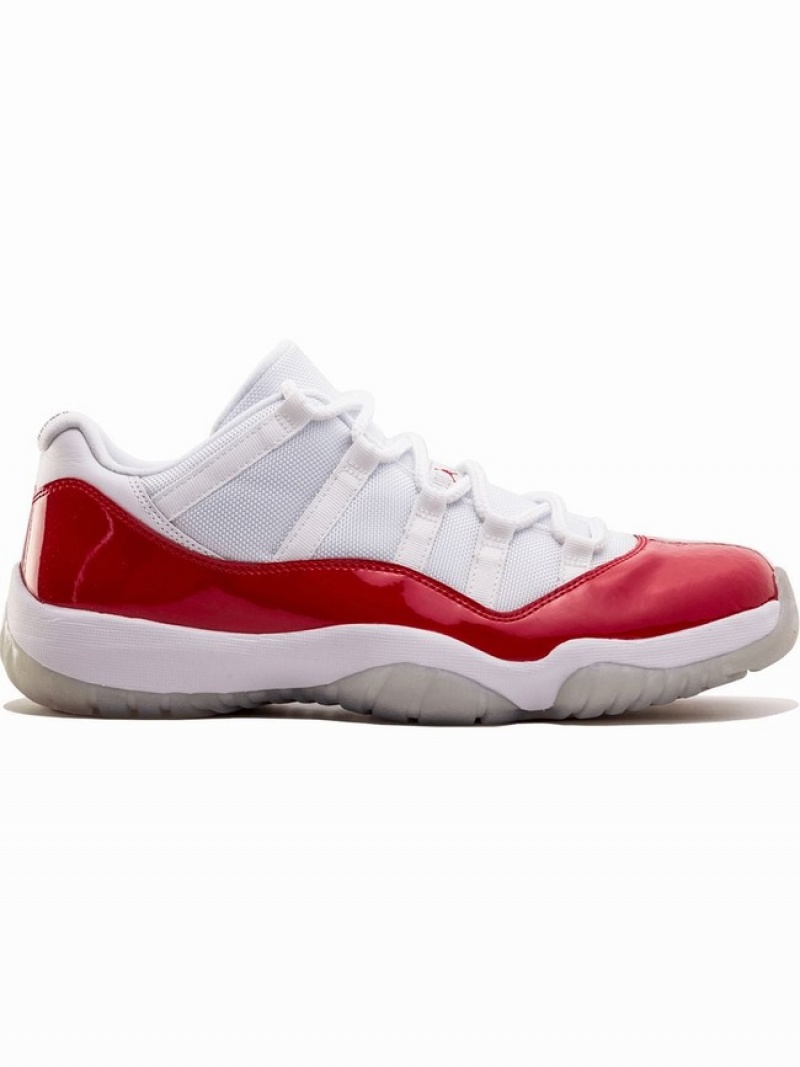 White / Red Men\'s Nike Retro Air Jordan 11 | KFQGWX-528