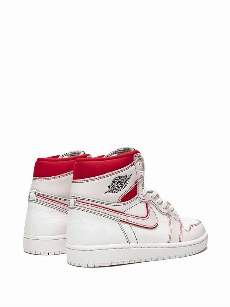 White / Red Men's Nike Retro Hi OG Phantom Air Jordan 1 | BVHJPG-935