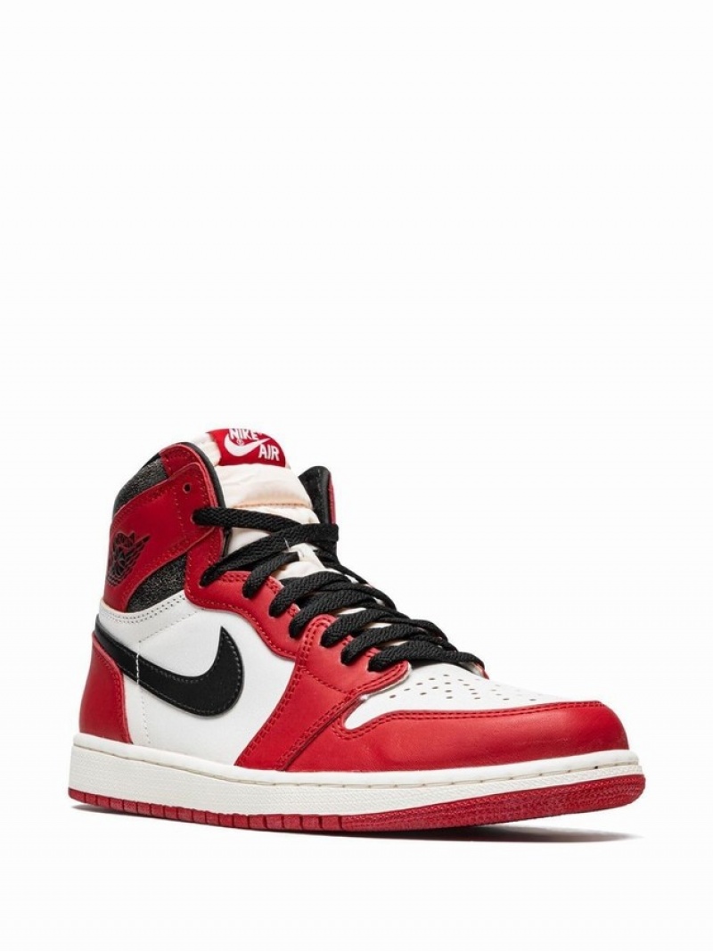 White / Red Men's Nike Retro High OG Chicago Lost and Found Air Jordan 1 | LIADFZ-140