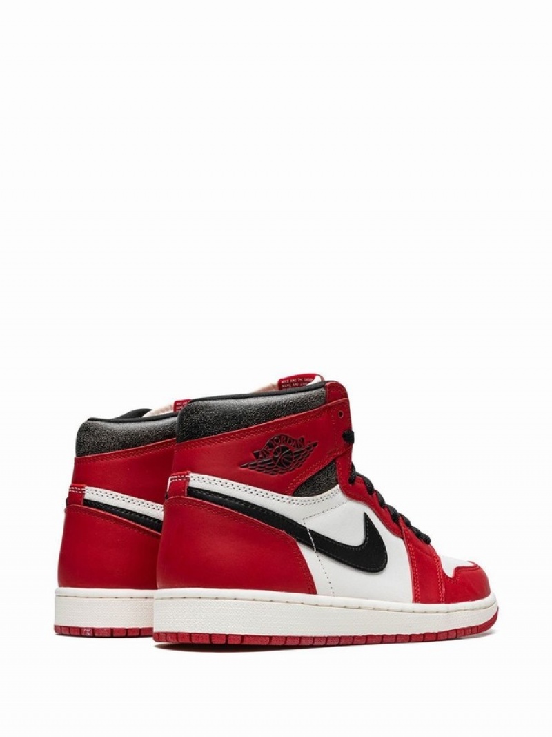 White / Red Men's Nike Retro High OG Chicago Lost and Found Air Jordan 1 | LIADFZ-140