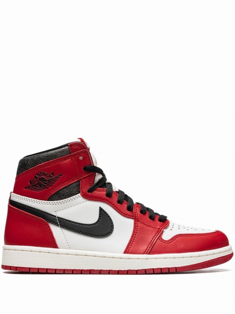 White / Red Men\'s Nike Retro High OG Chicago Lost and Found Air Jordan 1 | LIADFZ-140