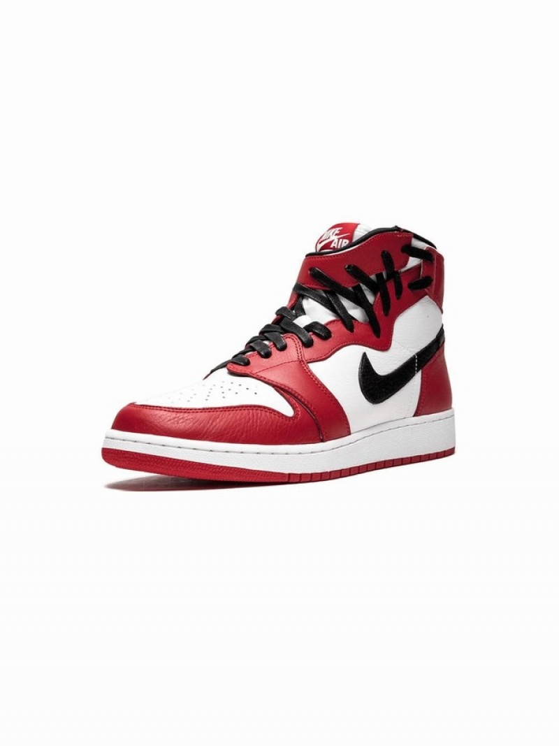 White / Red Women's Nike Rebel Air Jordan 1 | SBXWJY-643