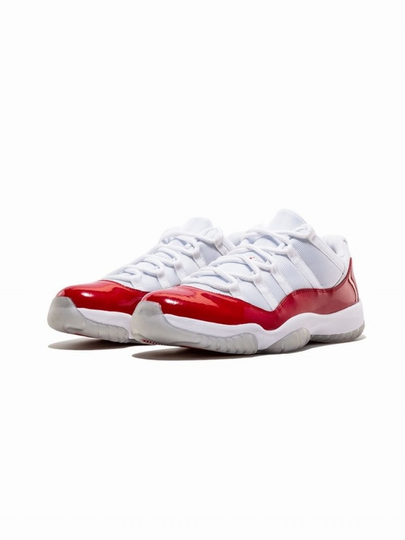 White / Red Women's Nike Retro Air Jordan 11 | PVDNQG-603