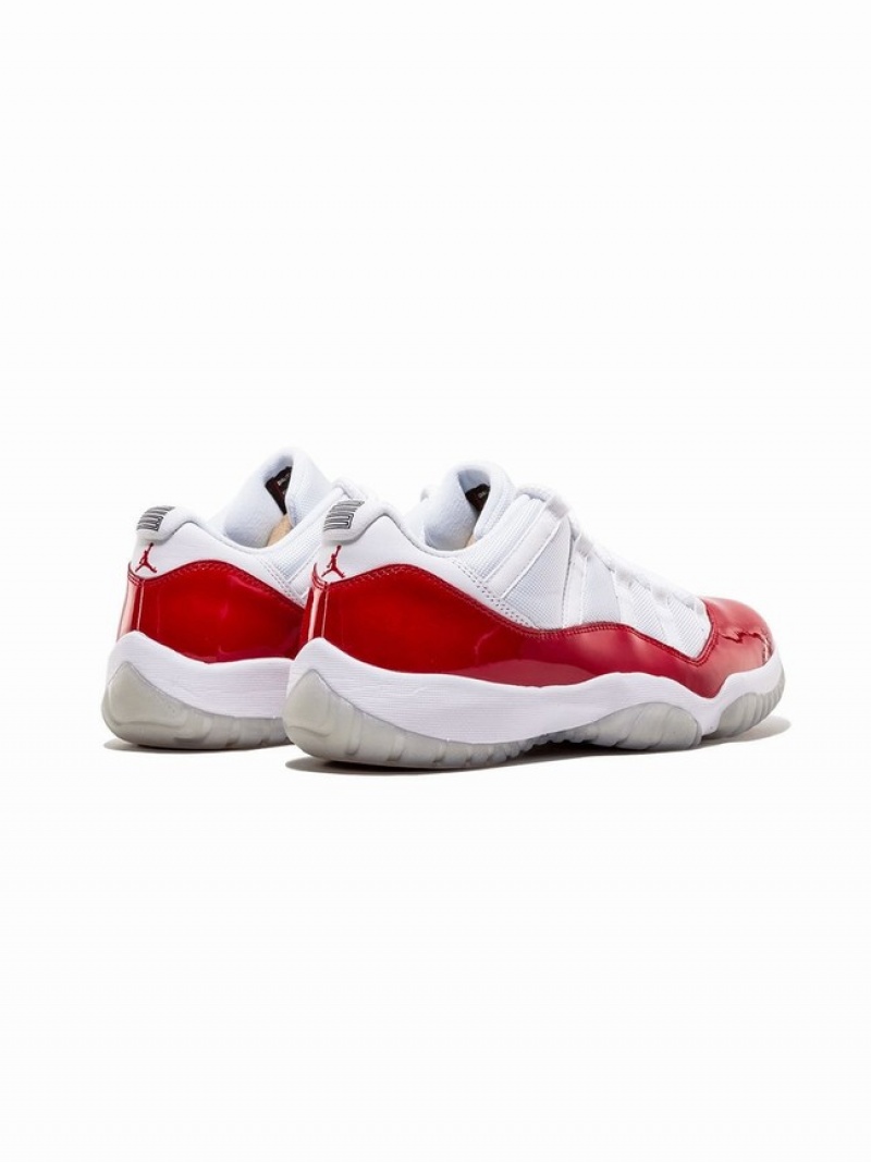 White / Red Women's Nike Retro Air Jordan 11 | PVDNQG-603