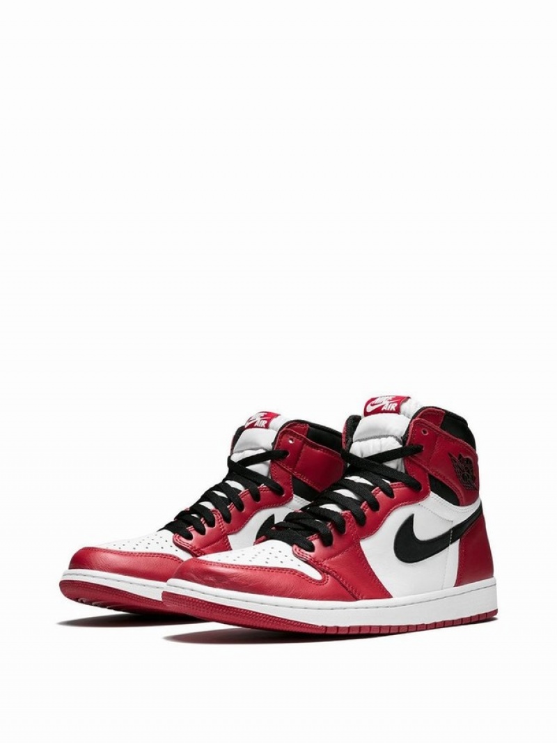 White / Red Women's Nike Retro High OG Air Jordan 1 | SKTDZW-026