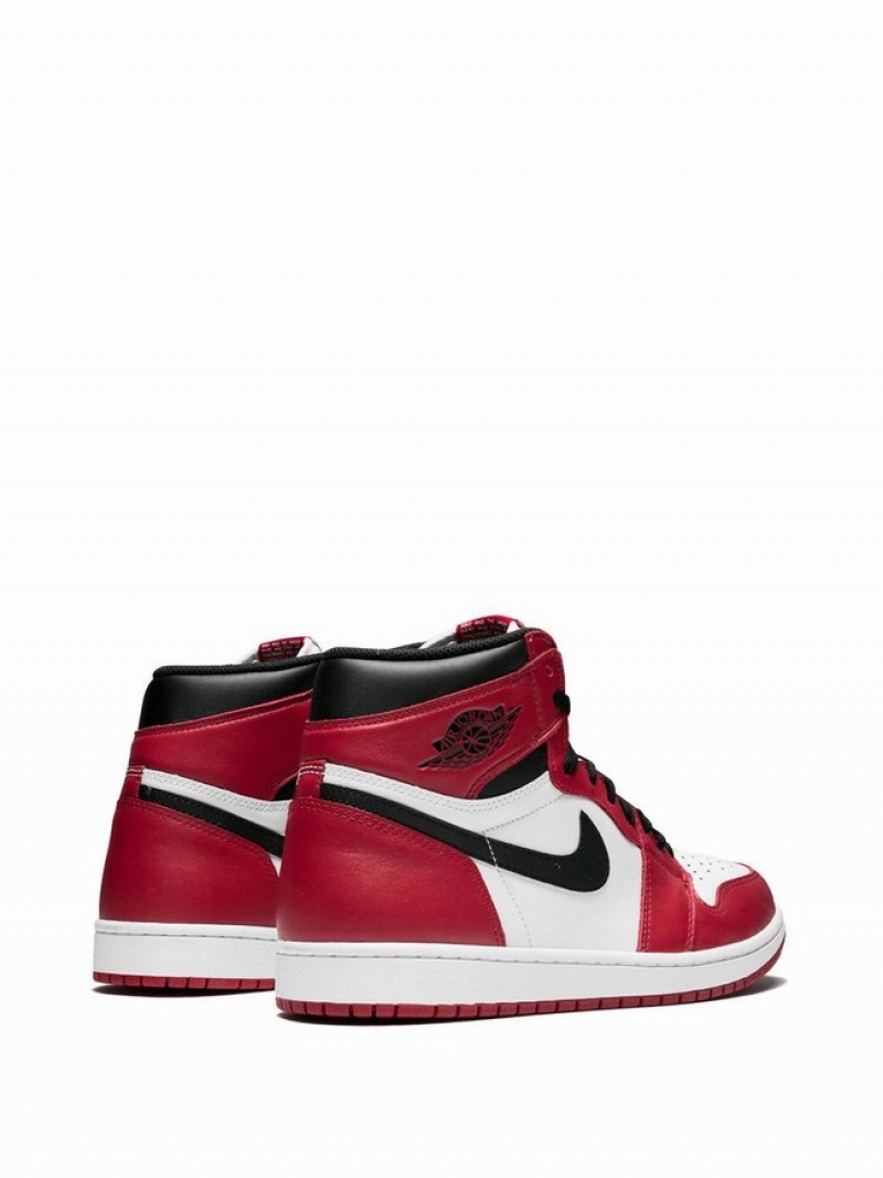 White / Red Women's Nike Retro High OG Air Jordan 1 | SKTDZW-026