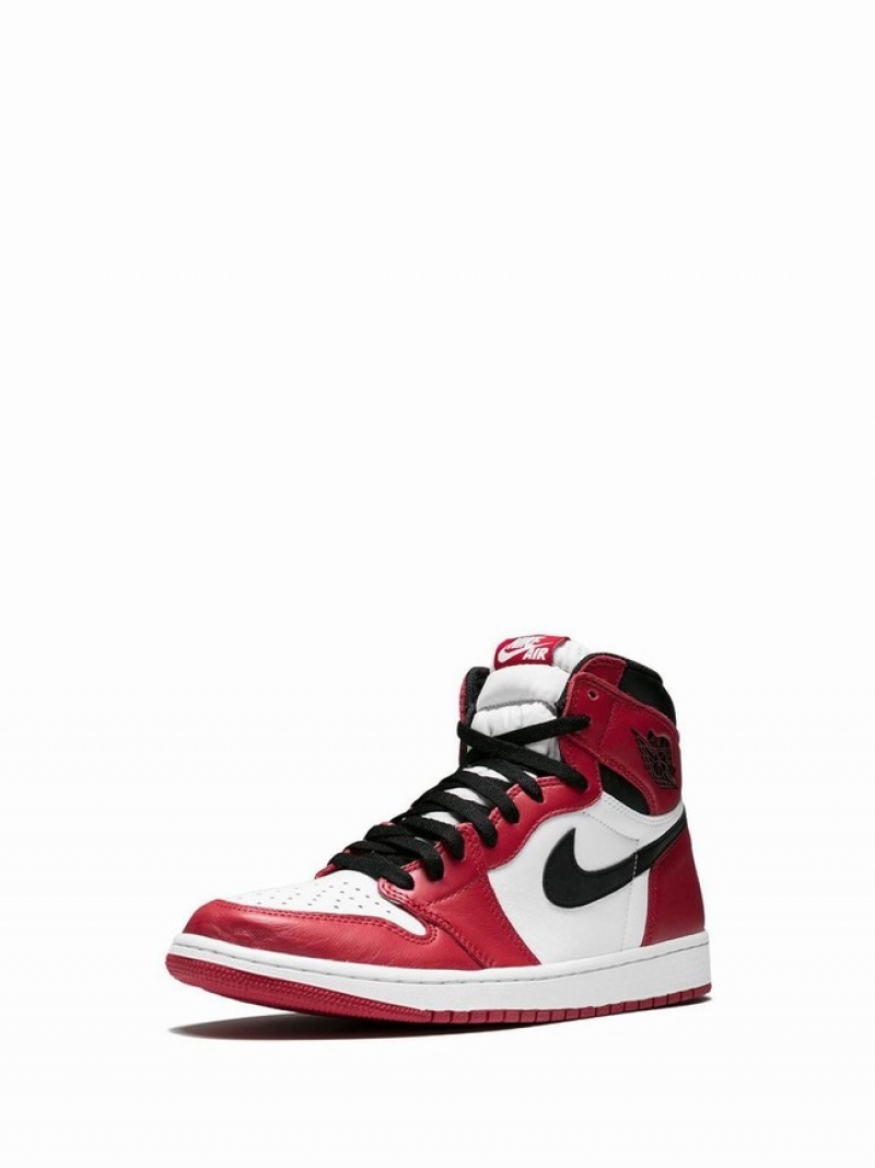 White / Red Women's Nike Retro High OG Air Jordan 1 | SKTDZW-026