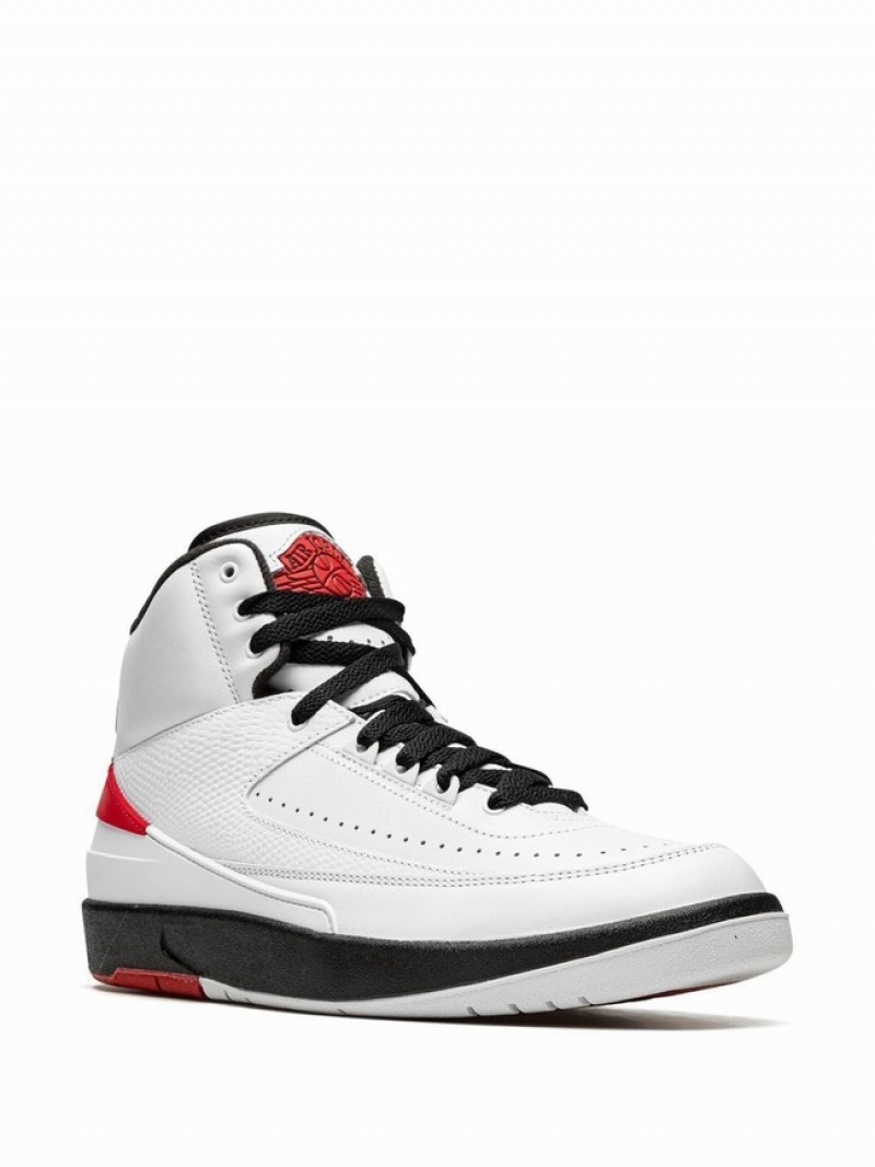 White / Red Women's Nike Retro OG Chicago Air Jordan 2 | QYJUBZ-194