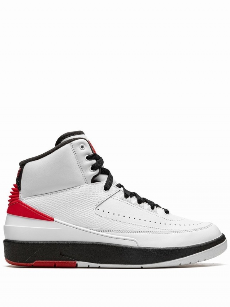 White / Red Women\'s Nike Retro OG Chicago Air Jordan 2 | QYJUBZ-194