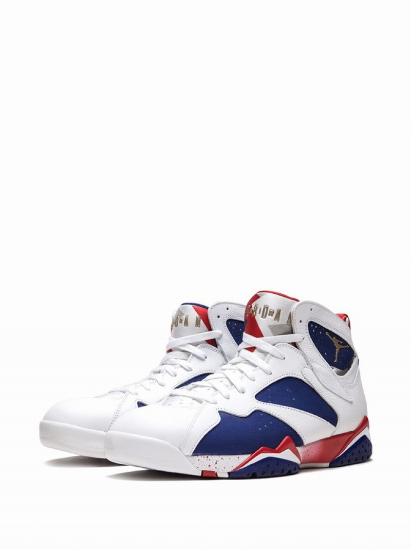 White / Red / Blue Men's Nike Retro Olympics 16' Air Jordan 7 | EJFVBH-418